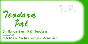 teodora pal business card
